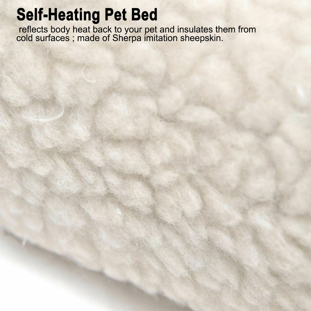 Self-Heating Thermal Pet Bed Mat - Option for Two-Pack