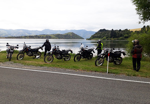 Banks Peninsula Full Day Motorcycle Guided Tour incl. Equipment & Snacks - Options for up to Eight People Available