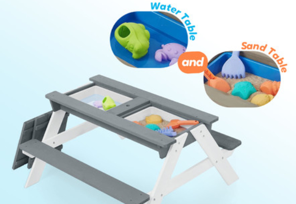 Three-in-One Kids Sand & Water Table Playcentre Set