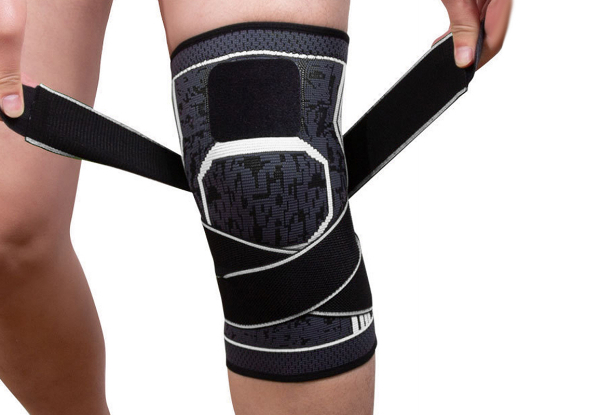 Pair of Knee Brace with Adjustable Strap - Five Sizes Available