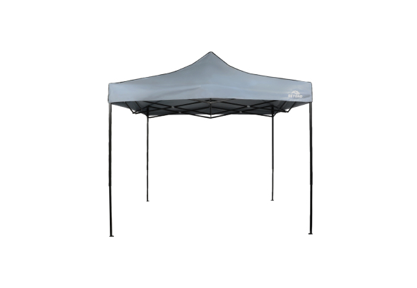 Beyond Summit 3x3m Gazebo with 3 Side Walls - Grey