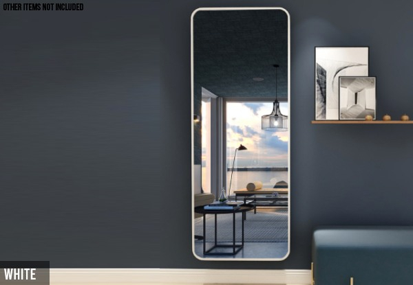 Aluminium Alloy Frame Full-Sized Body Mirror - Three Colours Available
