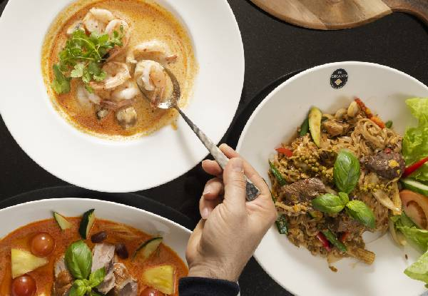 $40 Thai Food & Beverage Voucher for Two People - Option for $80 Voucher & Valid for Dine-In or Takeaway