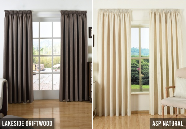 Thermal Pencil Pleat Curtain - 13 Colours & 6 Sizes Available