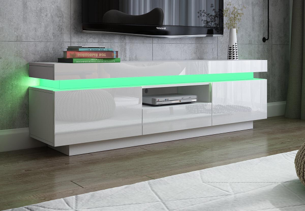LED TV Cabinet Stand Entertainment Unit - Two Colours Available