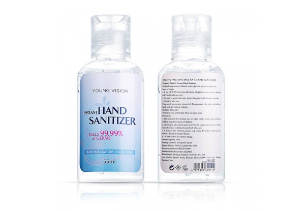 Instant Hand Sanitiser Range - Options for 55ml or 500ml & Multi-Packs Available