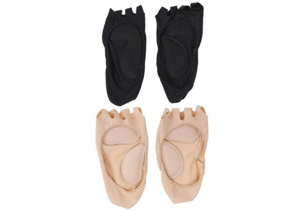 Two-Pair Open Toe Arch Support Socks - Two Colours Available & Option for Both