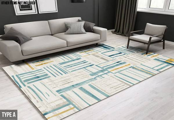 Modern Decorative Carpet - Two Sizes & Four Styles Available
