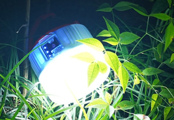 Solar-Powered USB Camping Light