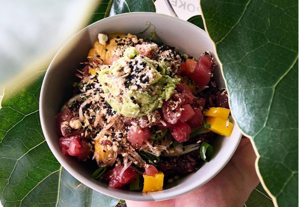 Healthy Regular Hawaiian Yeah Bowl Poke with a Japanese Twist - Option for Two Bowls - Available at Two Locations