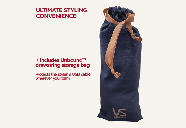 VS Sassoon Unbound Shine-Pro Cordless Auto Curler, 60min