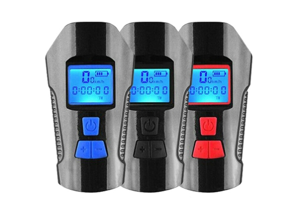 Three-in-One Bike Speedometer LED Front Light - Three Colours Available