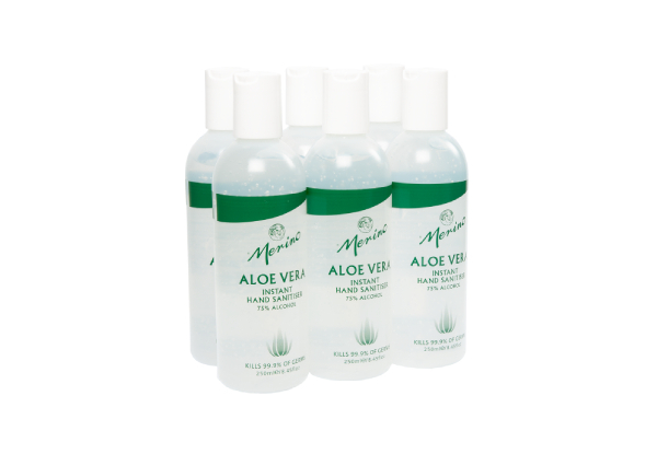 3-Pack of 250ml Merino Aloe Vera Hand Sanitiser - Options for 6 or 12-Pack