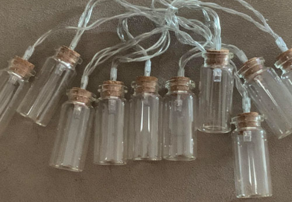 Ten Milk Bottle String Lights - Option for Two-Pack