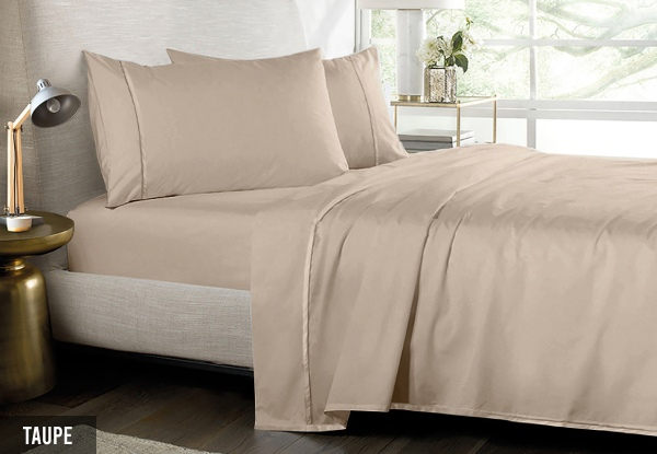 Bedding N Bath 1000TC Pure Egyptian Cotton Sheet Set - Available in Three Colours & Two Sizes