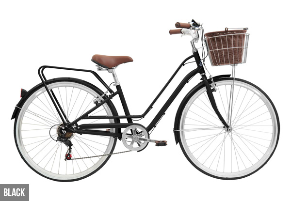 Shogun Vintage Style Bike with Basket Carrier & Free Delivery