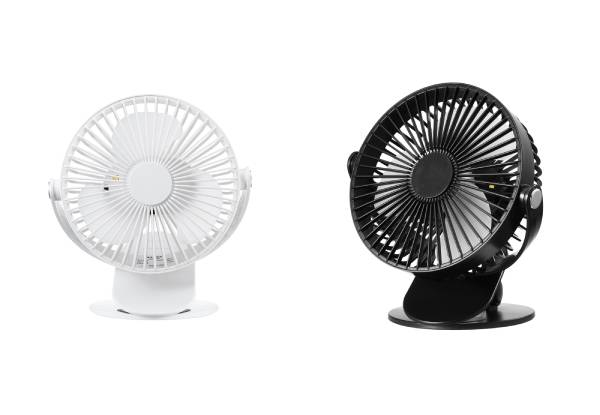 Portable 360 Rotation Clip-On Fan with Lights - Two Colours Available