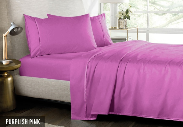 Bedding N Bath 1000TC Pure Egyptian Cotton Sheet Set - Available in Three Colours & Two Sizes