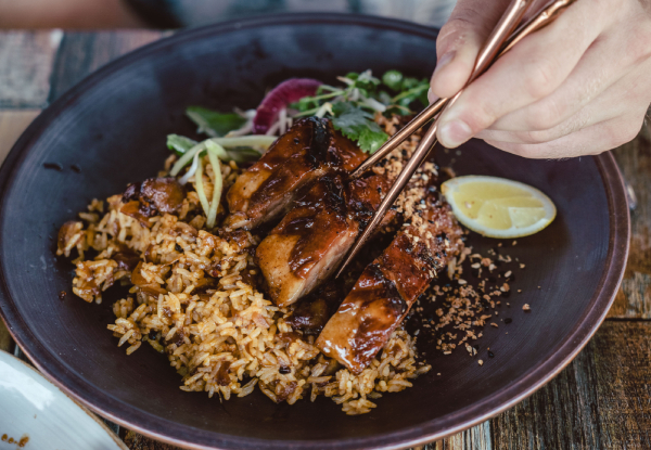 $25 Asian-Fusion Food Voucher for Two People in Central Ponsonby