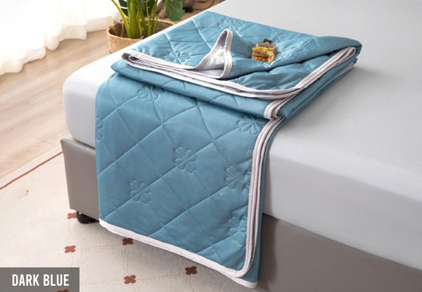 Lightweight Soft Summer Cooling Blanket - Available in Four Colours & Three Sizes