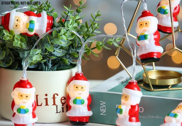 Santa Claus LED String Lights - Four Options Available