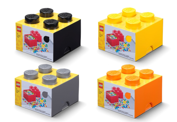Lego Four-Knob Brick Storage - Available in Four Colours