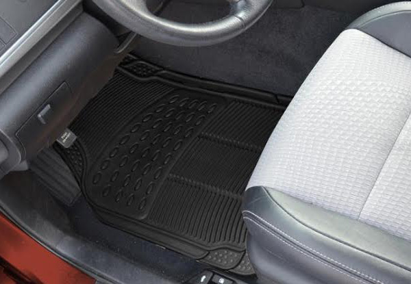 Five-Piece Heavy-Duty Rubber Car Floor Mat Set