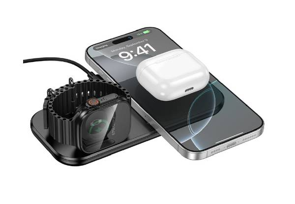 Titan 15W Ultra Thin Three-in-One Wireless Charger