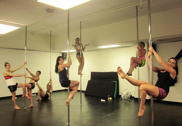 $25 for Three Intro to Pole Dance Classes, $59 for a 10-Class Pass for BurlesqueFit,  $159 for a Six-Week Beginner Burlesque Course or $275 for a Burlesque or Pole Hen's Party Class for up to 15 People