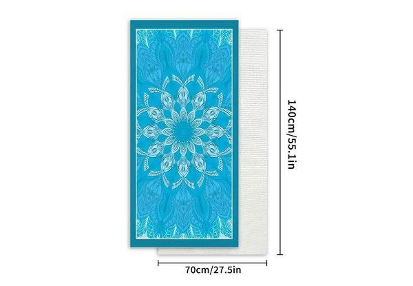 Absorbent Microfibre Beach Towel - Available in Four Styles & Options for Two-Pack