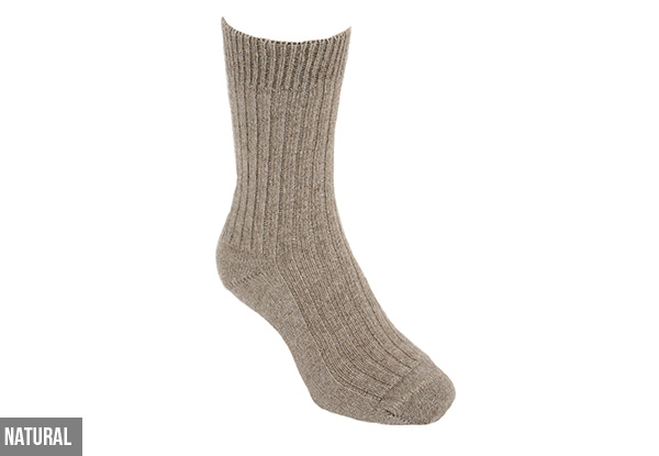 NZ Made Possum-Merino Rib Socks - Three Sizes & Four Colours Available