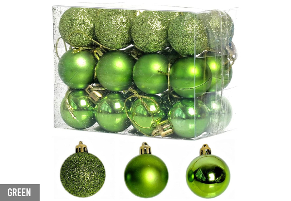 Christmas Tree Ball Ornament Decoration - Three Colours Available