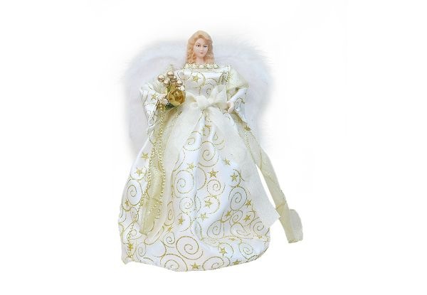 Angel Tree Topper Christmas Decoration - Two Colours Available