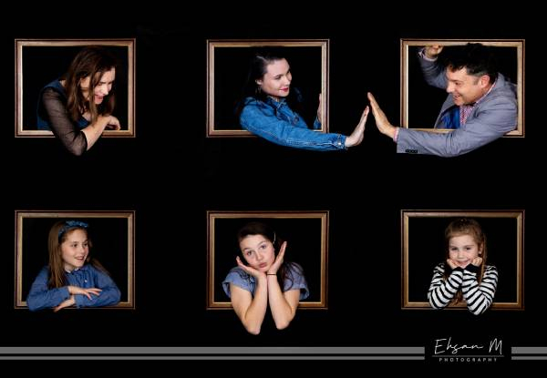 One-Hour Family Photoshoot Session incl. Six Digital Photos - Option to incl. a 16x20 & Two 8x10 Framed Prints