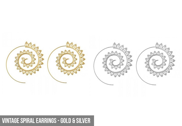 Spiral Earrings - Two Styles Available with Free Delivery