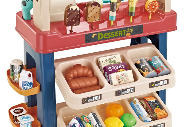 55-Piece Kids Grocery Shop Playset