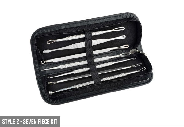Blackhead Remover Kit - Two Styles & Option for Seven-Piece Set Available