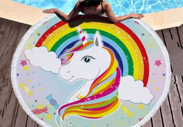 Unicorn Beach Mat & Towel Range - Six Styles Available & Option for a Set incl. a Storage Bag or Standalone Storage Bag