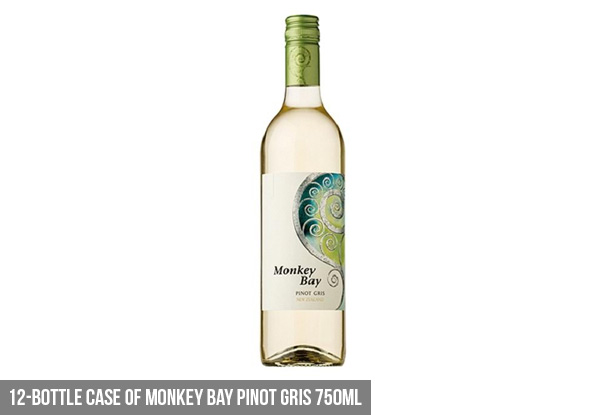 Six-Bottle Case of Monkey Bay Wine