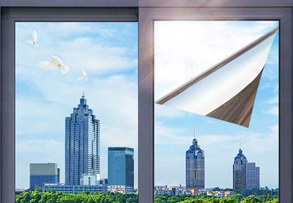 One-Way Privacy Window Film Glass Cover - Available in Three Colours & Three Sizes