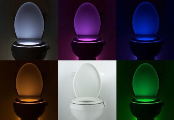 Eight-Colour Toilet Bowl Night Light