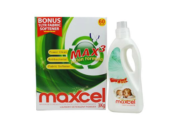 Maxcel Detergent Concentrated 3kg (60W) & Softener 1L Bonus Pack