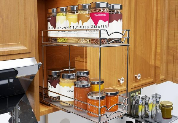 Pull Out Spice Rack Organiser