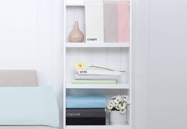 250T Poly Cotton Sheet Set - Available in Three Colours & Two Sizes