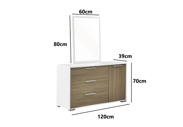 Brooklyn Contemporary Dresser with Mirror