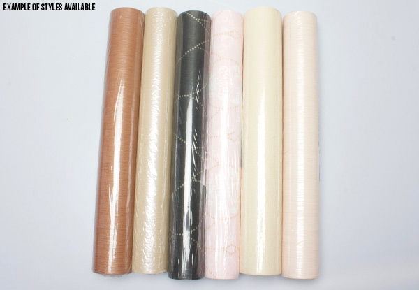 Six Rolls of Quality Vinyl Unpasted Wallpaper - Options for 8, 10 or 12 Rolls Available