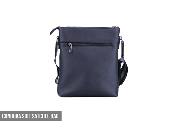 $59 for a Condura Men's Overnight Bag or $34 for a Condura Men's Side Satchel Bag