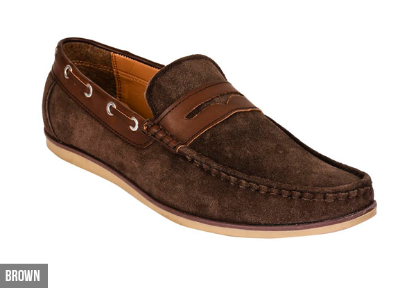 Men's Pure Suede Leather Loafers - Three Colours Available with Free Delivery