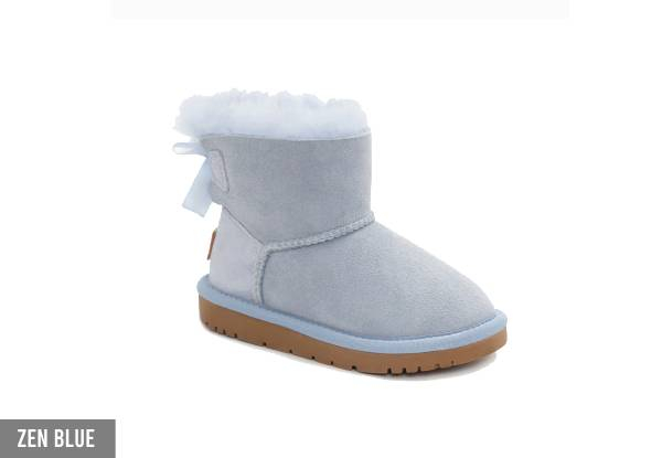 Ugg Kids Water-Resistant Bailey Bow Boots - Available in Three Colours & Six Sizes