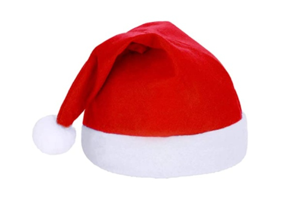 Red Christmas Hats - Options for Four or Eight-Pack